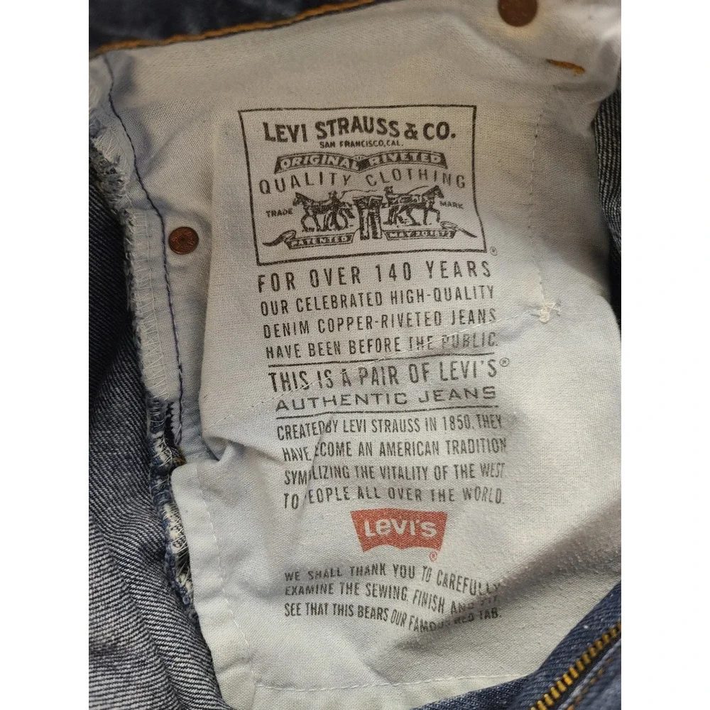 Levis 550 Jeans Men's 29x29 Relaxed Fit‎ Tapered Leg Denim Blue Vintage NWOT